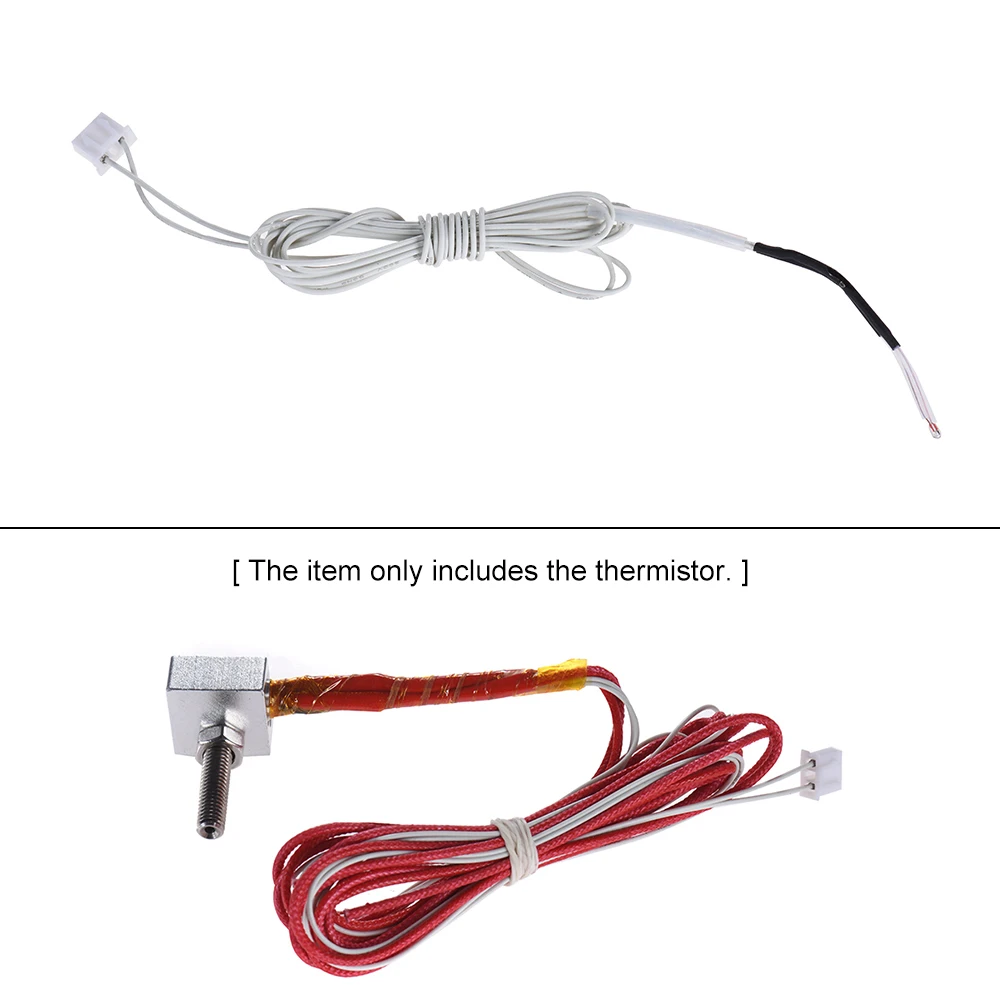 

Funssor NTC 3950 100K ohm Thermistor Sensor with 1m Cable for RepRap i3 Anet 3D Printer Kit Accessories