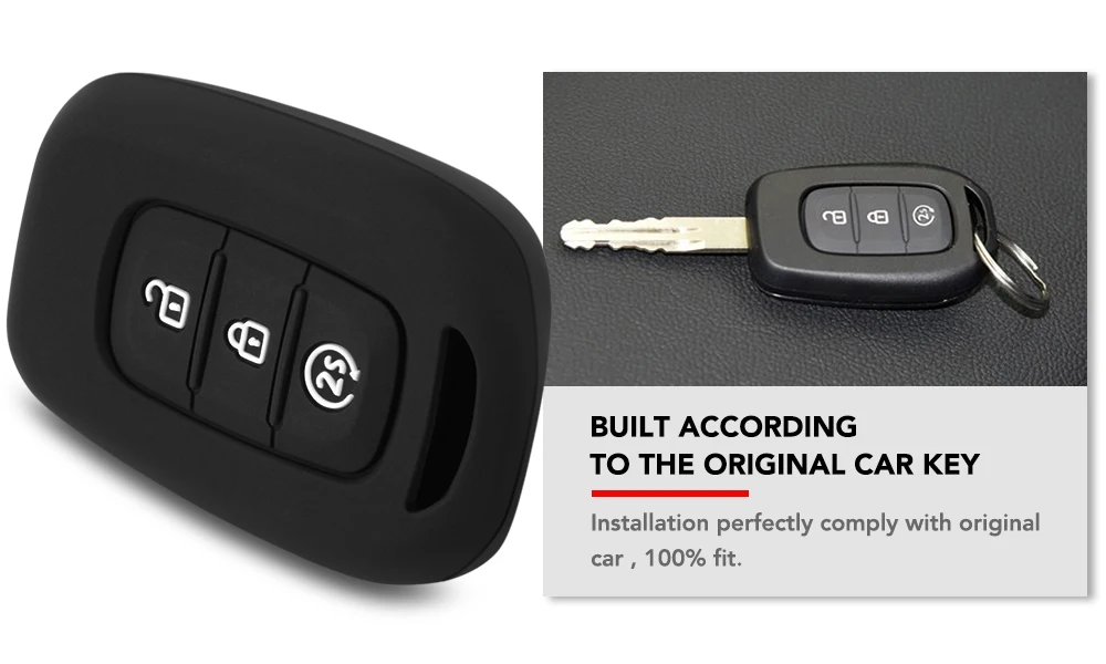 3 кнопки силиконовый дистанционный Брелок чехол для Renault Duster Logan Clio Captur Laguna Scen