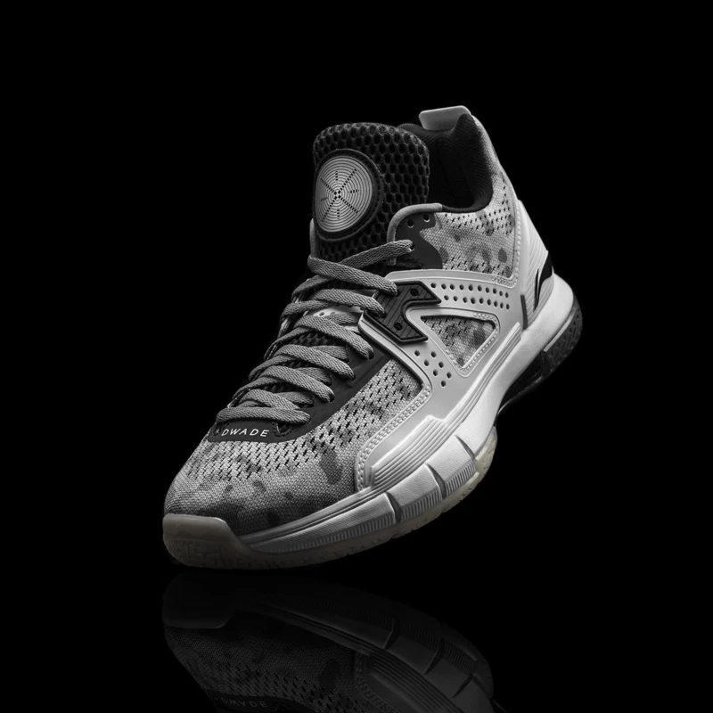 Мужские кроссовки Li-Ning WOW 5 серые камуфляжные баскетбольные ботинки WOW5 спортивная