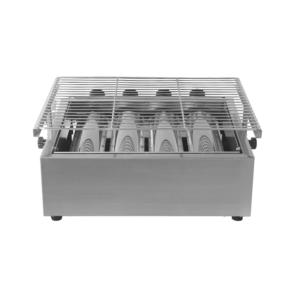 Высококачественный газовый гриль для барбекю с 4 конфорками из нержавеющей стали