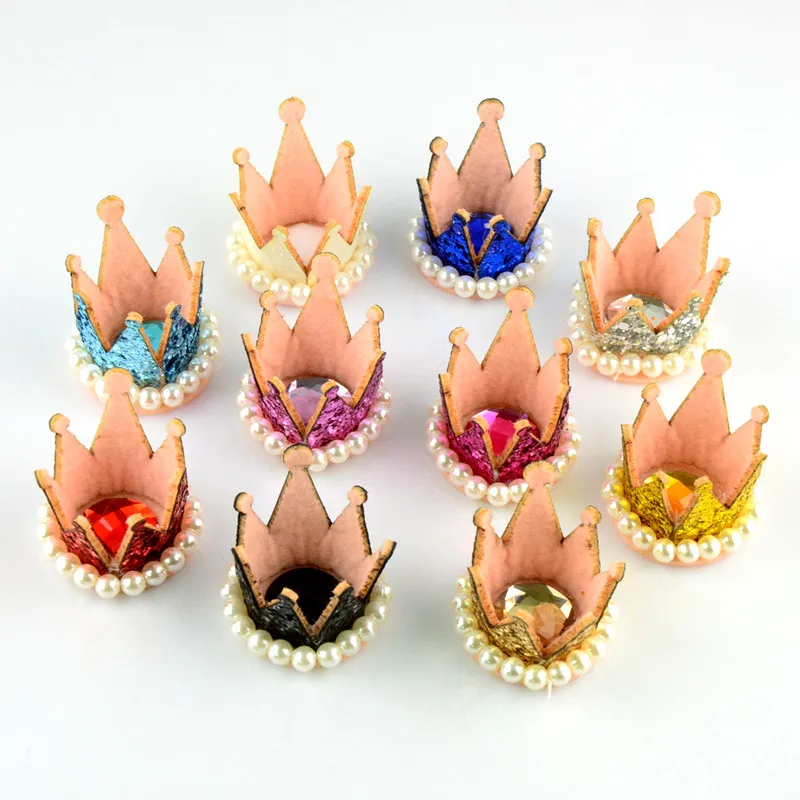 Повязка на голову из фетра с блестками украшенная жемчугом 100 шт./лот 3 5*3 8 см|crown