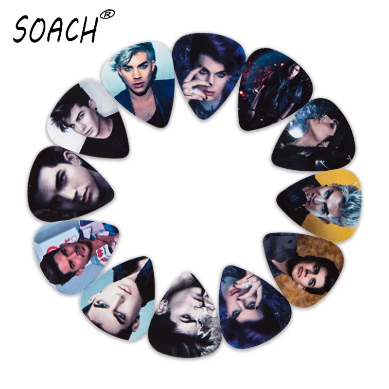 Фото SOACH 10 шт., 3 вида толщины, новые бас-гитары, красивые мужские Звездные фотографии, высокое качество, аксессуары для гитары с принтом №1