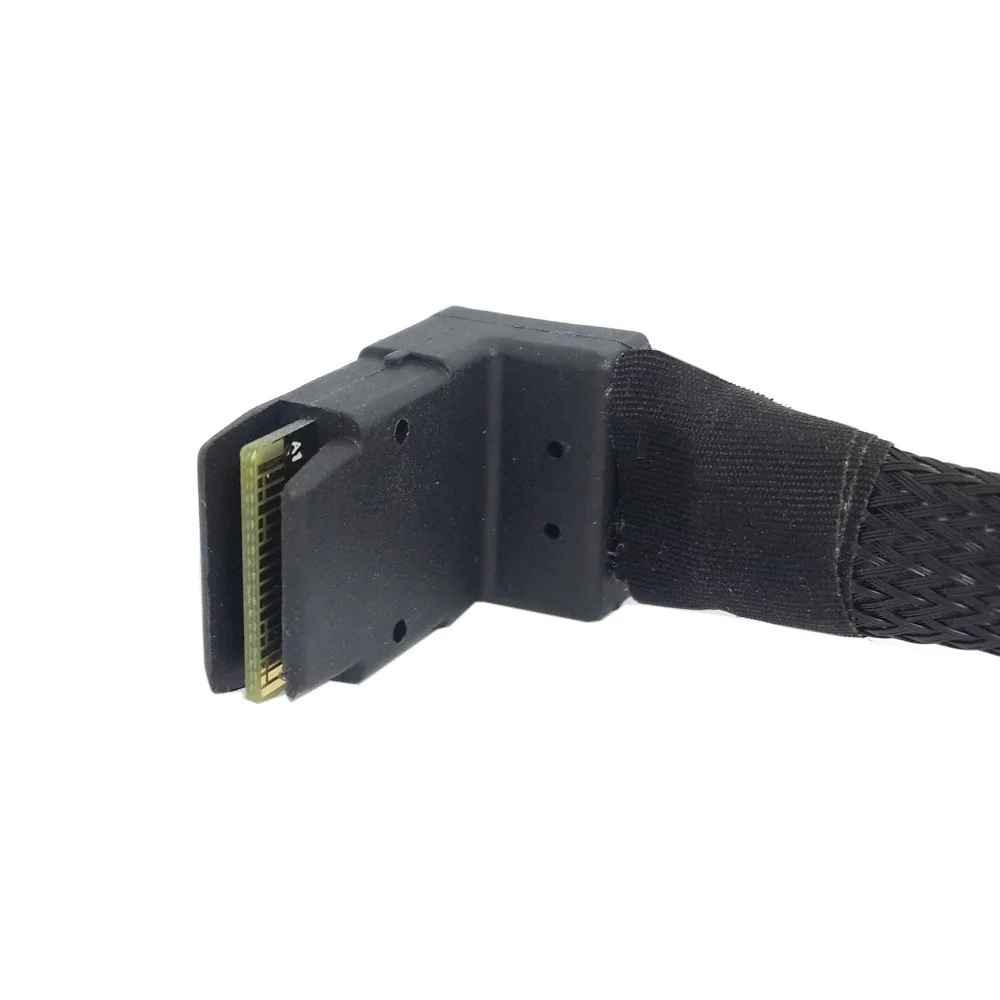 1 м SFF-8087 Mini SAS 4i 36 Pin to 36Pin правый 90-градусный Угловой кабель | Компьютеры и офис