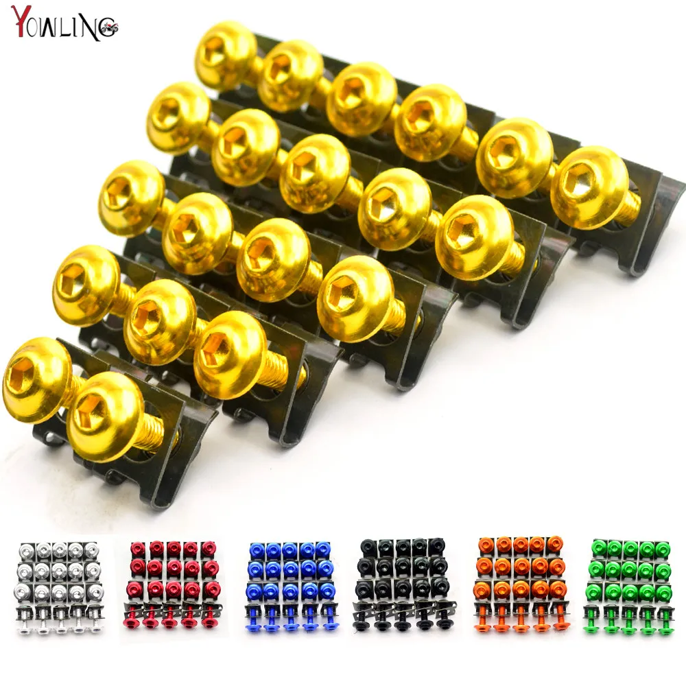 

20 PCS Motorcycle M6 Fairing Bolts Screws For BMW S1000RR S1000R K1200sS F650 F800gs 2013 2014 2015 2016