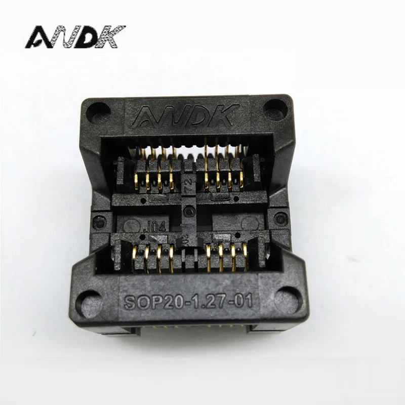 

Double SOP8 SOIC8 SO8 Burn in Socket Pin Pitch 1.27mm IC Body Width 5.4mm 209mil Flash Test Socket Adapter