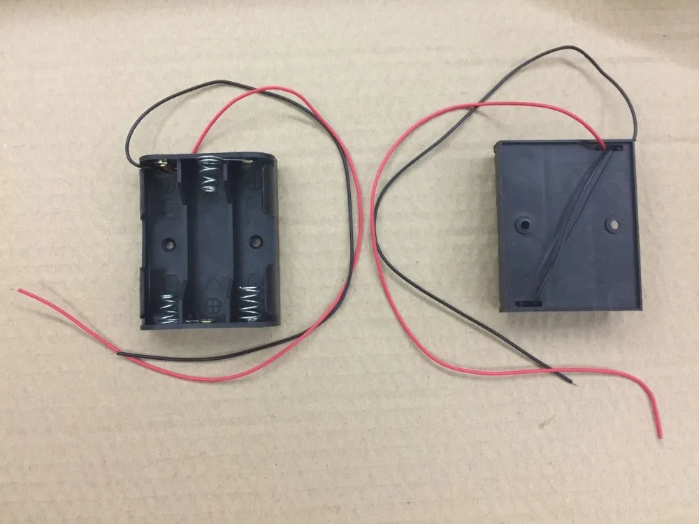 10x Новый пружинный зажим черный пластиковый 3x1 5 V AA Аккумулятор Чехол держатель|aa
