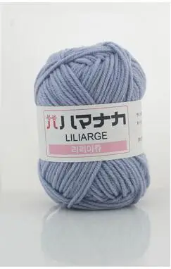 36 light gray TPRPYN 25 г/шт. цветная расчесанная мягкая детская молочная хлопковая пряжа, бархатная пряжа, ручное вязание крючком из шерсти, пряжа для DIY - Цвет: 36 light gray
