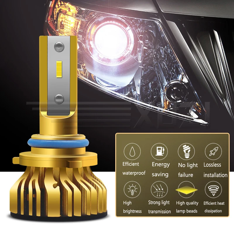 Автомобильные светодиодные фары H1 H7 H11 H4 9005 9006 55 Вт лм|Передние LED-фары для авто| |