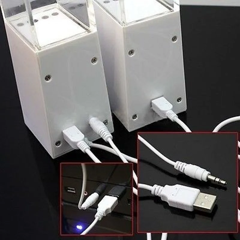 Танцующая водная колонка активная портативная мини usb светодиодная звуковая