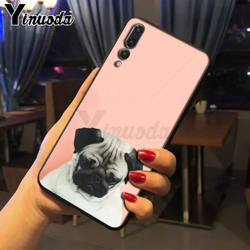 Yinuoda милый мопса телефон аксессуары чехол для Huawei P20pro mate10lite p9 p10plus honor 8x 7A nova3i mate20lite