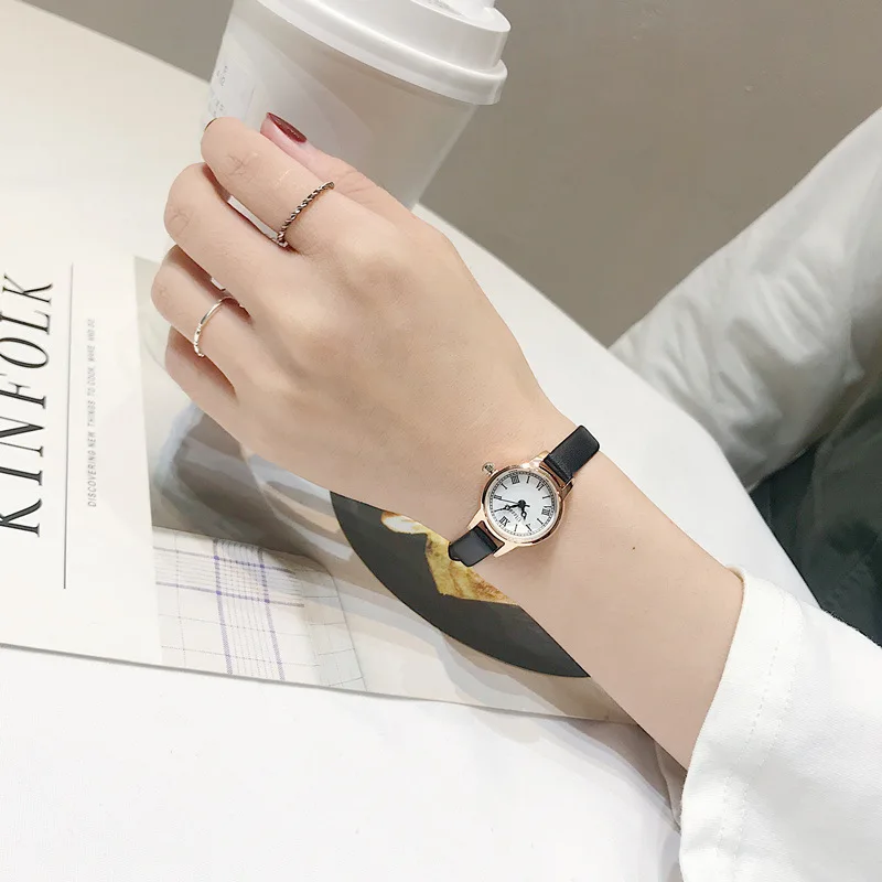 Креативные популярные женские Ретро часы красивые винтажные римские Женские