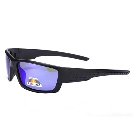 Sand black-Blue lens Glitztxunk, солнцезащитные очки для мужчин и женщин, поляризационные, спортивные, солнцезащитные очки, квадратная, ретро, черная оправа, для спорта на открытом воздухе, очки для вождения, Oculos Gafas - Цвет линз: Sand black-Blue lens