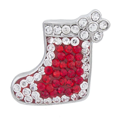 

NSB2385 Hot Sale Snap Jewelry Button For Bracelet Necklace 2015 Fashion DIY Jewelry Crystal Santa Boot Unique Design Alloy Snaps