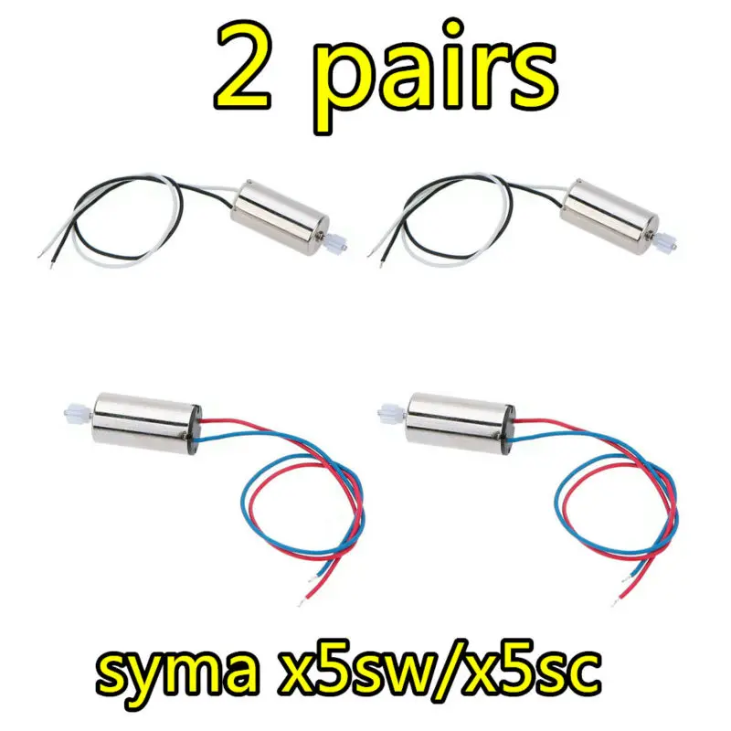 

2 пары оригинальных двигателей Syma X5SW RC для квадрокоптеров X5SW/X5SC RC