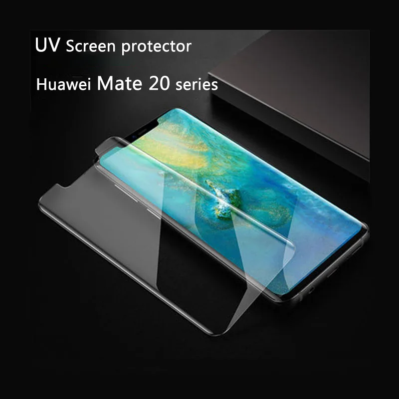 Для Huawei Mate 20 Pro защита для экрана УФ полное покрытие Клей закаленное стекло Lite