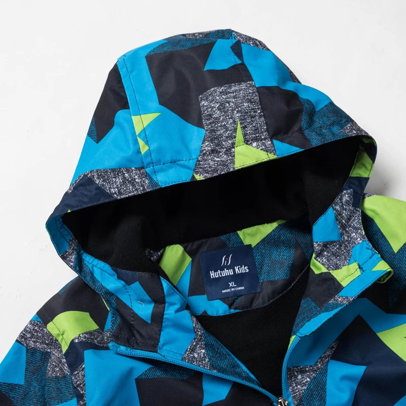 Waterproof Jacket 2019 Spring Autumn Boys Windbreaker Jackets Polar Fleece Coats Kids Outerwear Sport hoodie Clothes Double-Deck | Детская