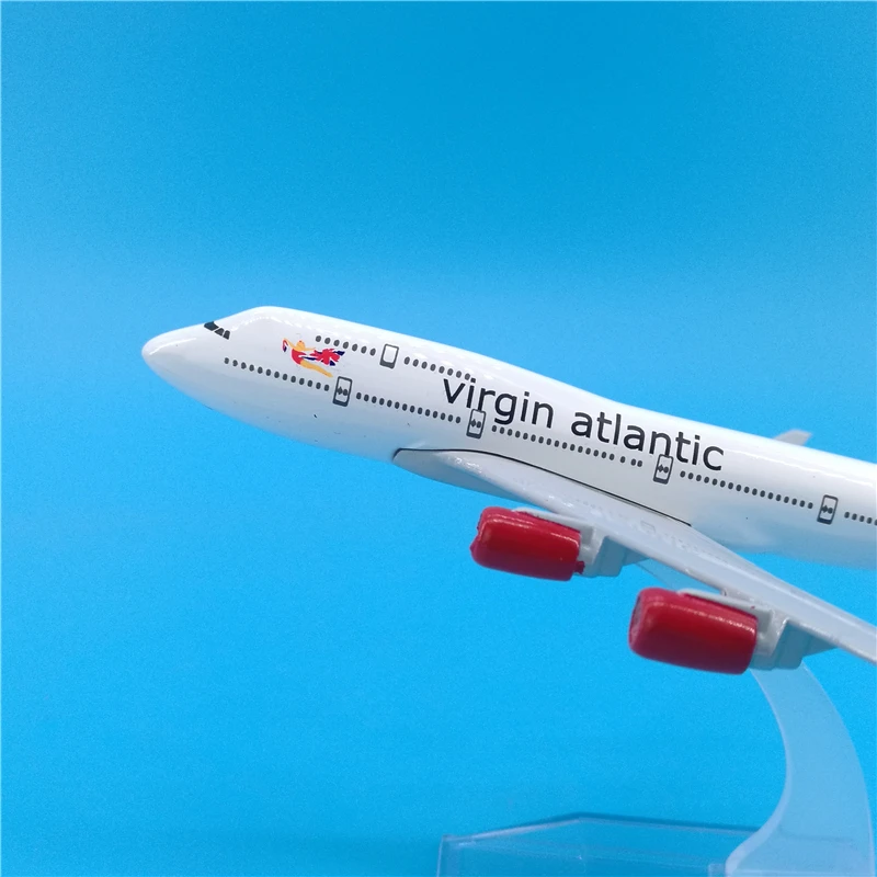 Модель самолета Virgin Atlantic Airlines 16 см модель Боинг 747 металлическая литая авиамодель