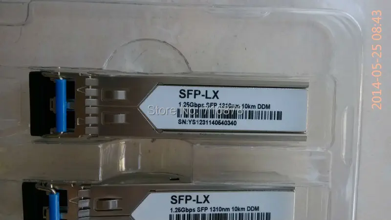 SFP 1.25G 10KM LC коннектор 1000BASE LX/LH трансивер 1310 нм 10 км с DDM 3 года гарантии|connector brass|connector