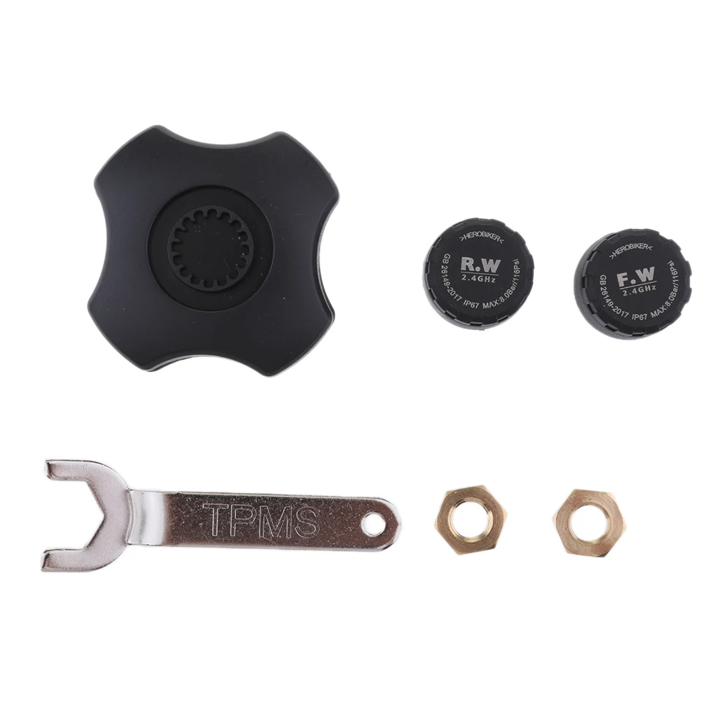 Мотоцикл Велосипед TPMS шины температура давления система мониторинга + 2 датчика| |