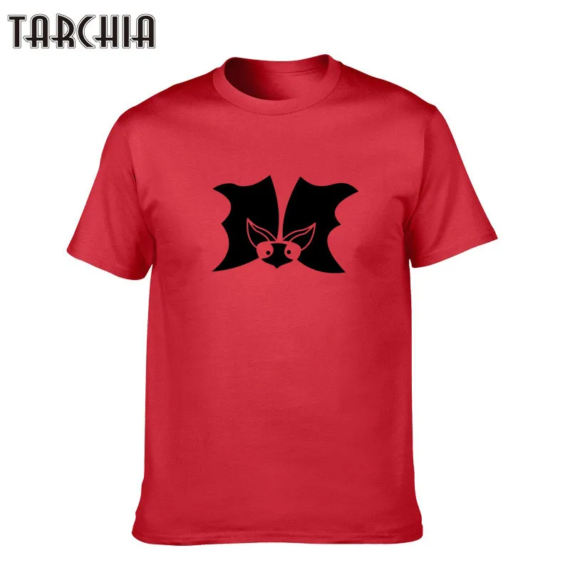 Футболка TARCHIA мужская с круглым вырезом Модная приталенная рубашка принтом