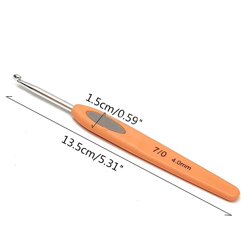 8 шт./компл. Алюминиевые крючки для вязания набор спиц с мягкой ручкой 2 5 мм 6