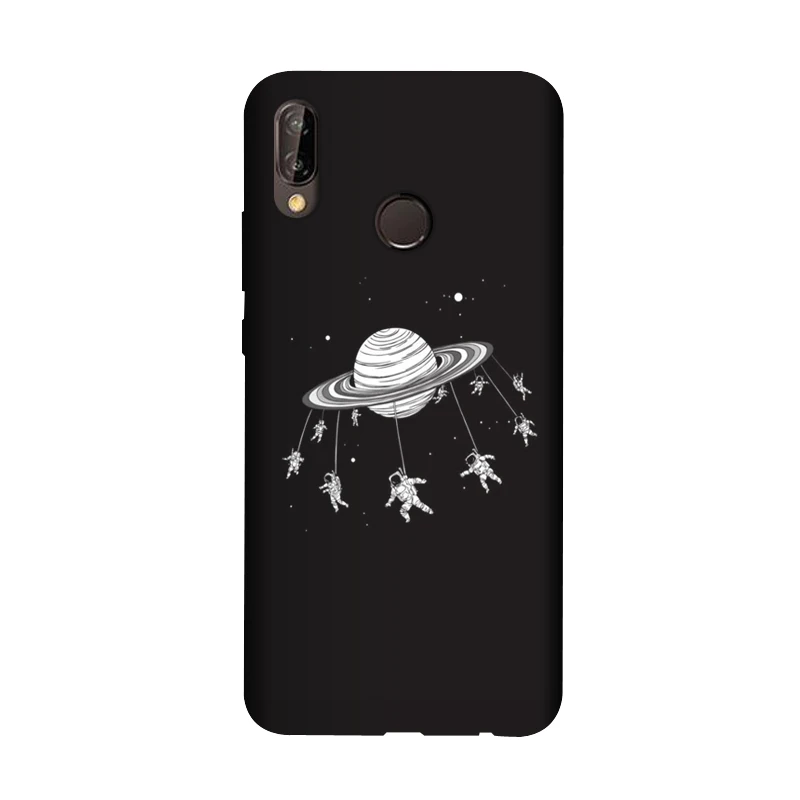 Силиконовый чехол QAQsam 5 84 дюйма для Huawei P20 lite матовый телефона с рисунком Nova 3e ANE LX1