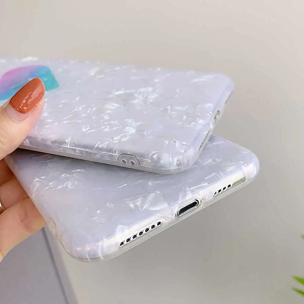 Чехол для телефона Boucho iphone 7 8 XR XS MAX X Модный Цветной чехол в виде раковины с узором
