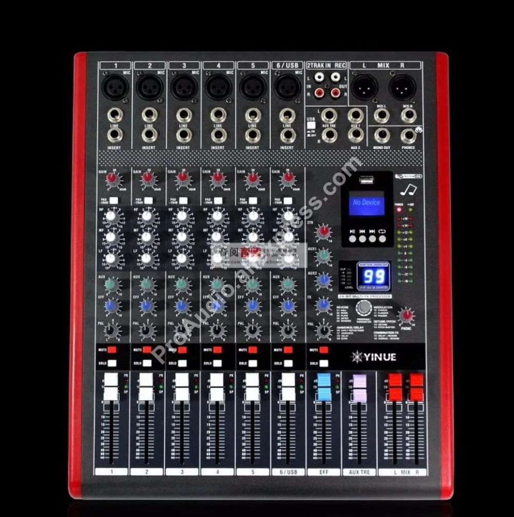 Миксер MICWL LE12 Pro 12 Ch 99 DSP стереозвук миксер MP3 USB 48 В 24 битный процессор multi fx|mixer