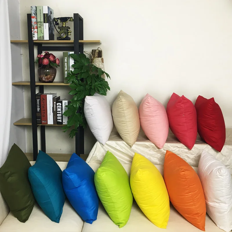 CURCYA простой сплошной цвет чистый хлопок Декоративная наволочка/распродажа