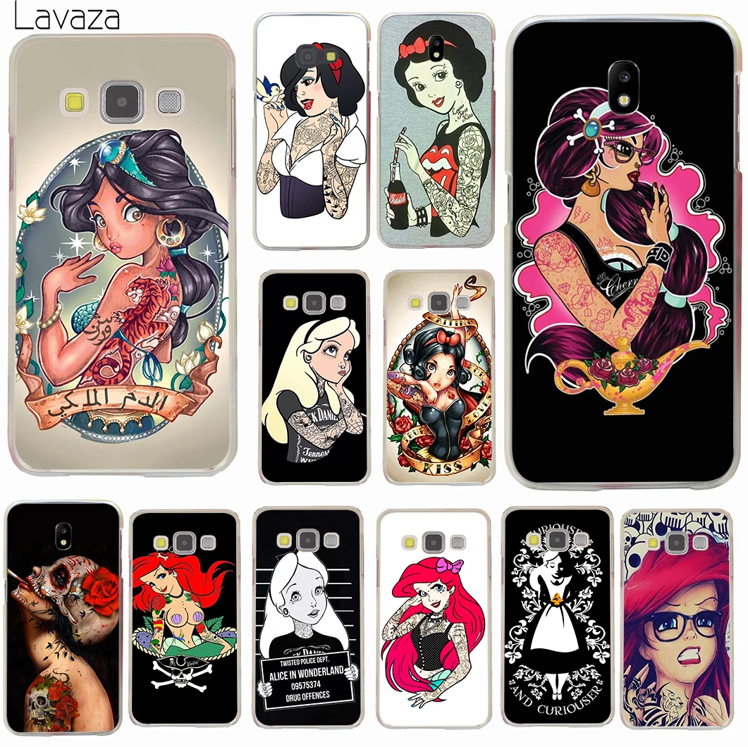 Чехол для телефона Lavaza Tattooed Alice Ariel Jasmine Samsung Galaxy J8 J7 Duo J4 J5 J6 Plus 2018 2017 2016 J2 J3 Prime