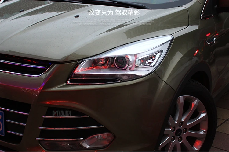 AKD автомобильный Стайлинг для Ford Escape фары- Kuga светодиодный фонарь DRL Hid головной фонарь Ангел глаз биксеноновый луч аксессуары