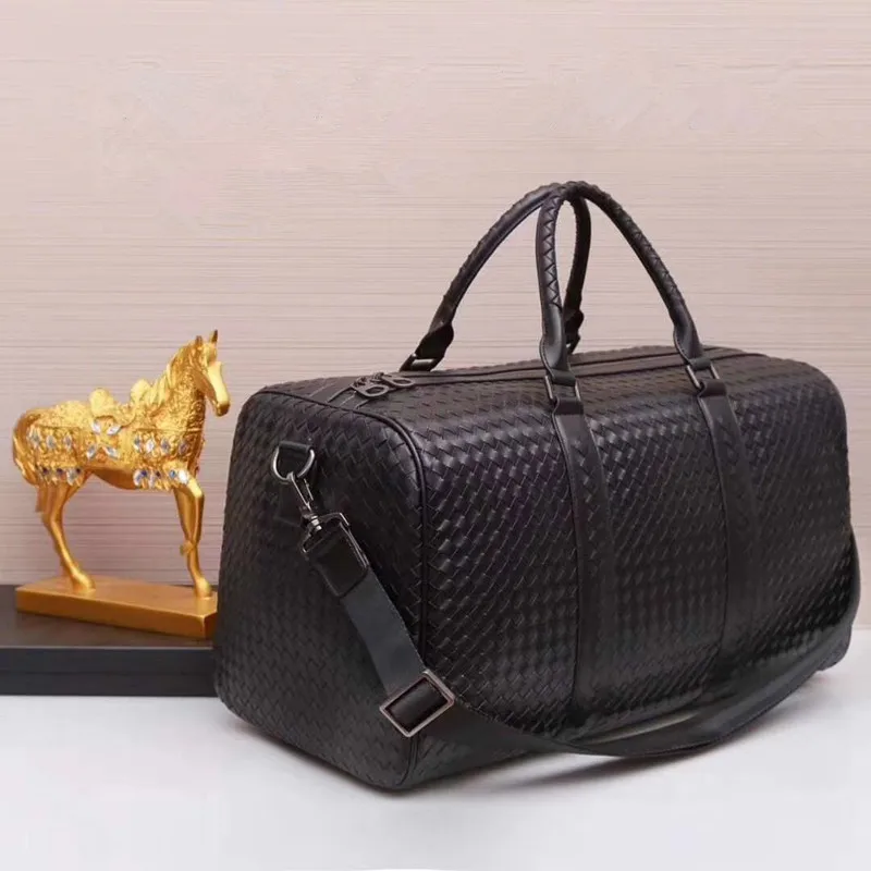 Kaisiludi leather woven men's bag handbag travel women's single shoulder slant cross-pack large capacity shopping | Багаж и сумки