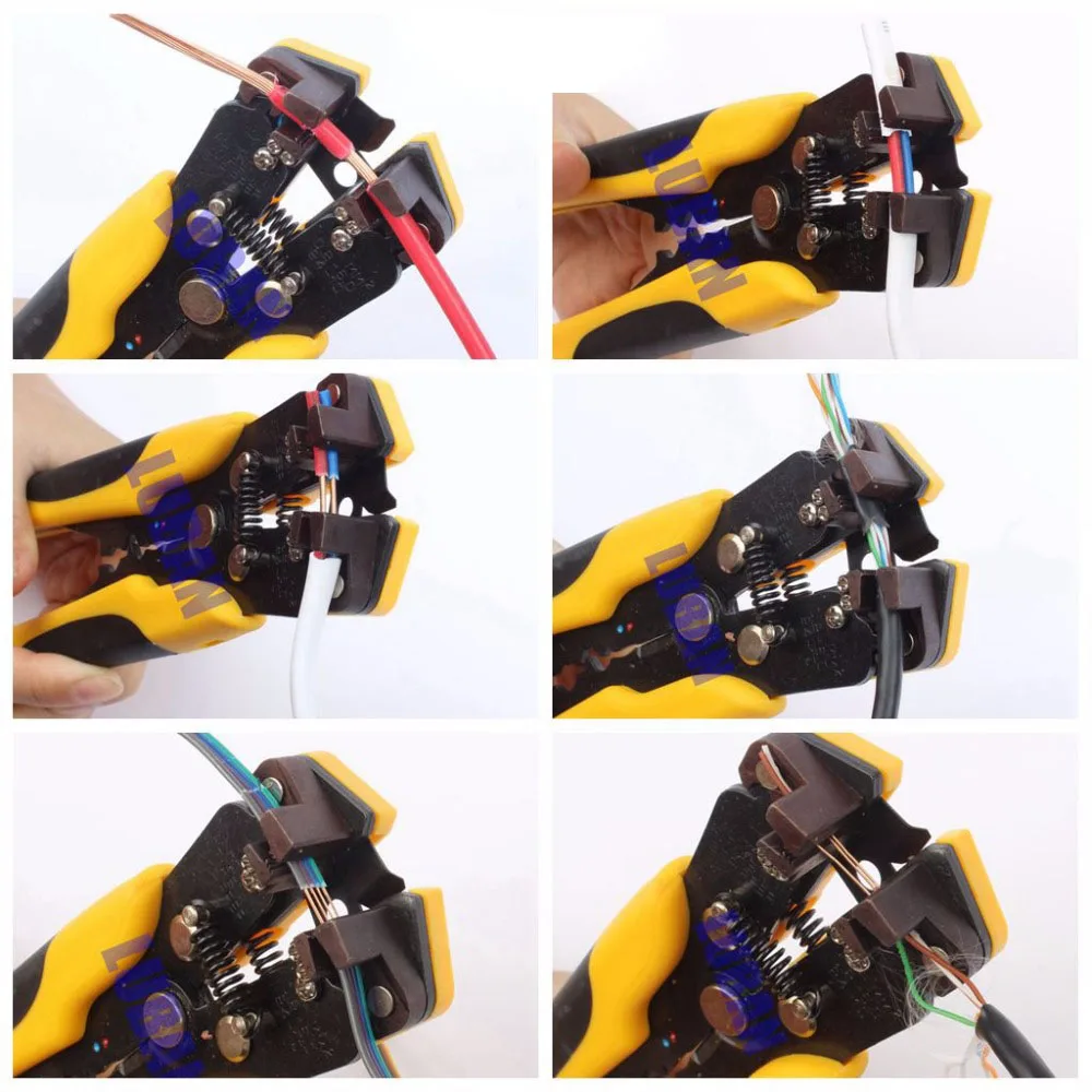 ЛЮБАНЬ HS-D1 AWG24-10(0.2-6.0mm2) дизайн Многофункциональные автоматические плоскогубцы для зачистки Кабеля Для Зачистки проводов Обжимной инструмент Для Резки