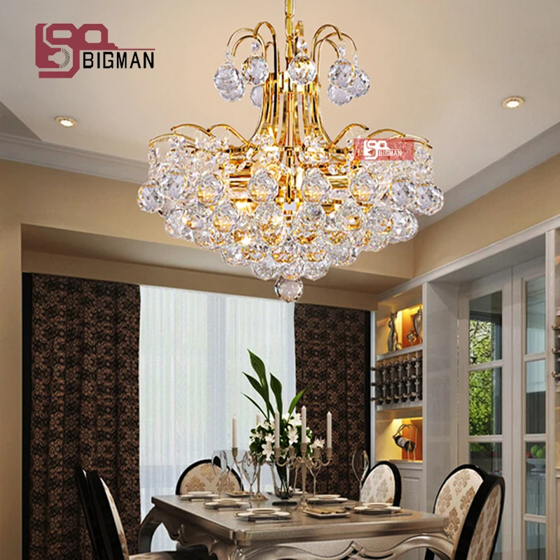 hot sales modern pendant chandeliers silver/gold crystal chandelier LED suspension luminare home lighting