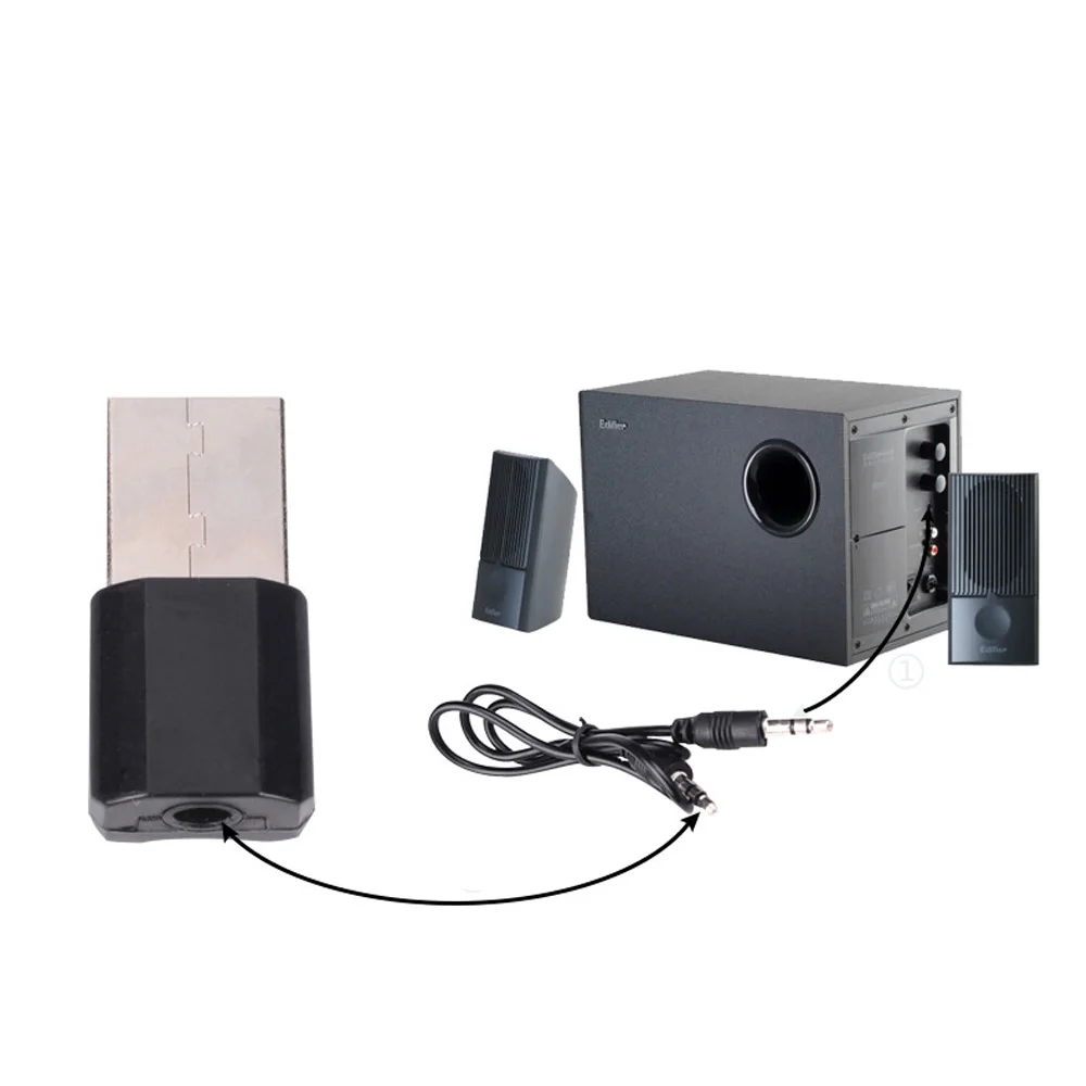 Горячая продажа мини 3 5 мм USB Bluetooth AUX ресивер стерео беспроводные колонки аудио
