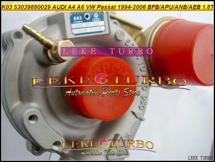 Фото K03 53039880029 058145703N 058145703K 058145703L 058145703JX 058145703JV 06A145703B 06A145703H 06A145703E Турбо для AUDI A4 1.8T №5