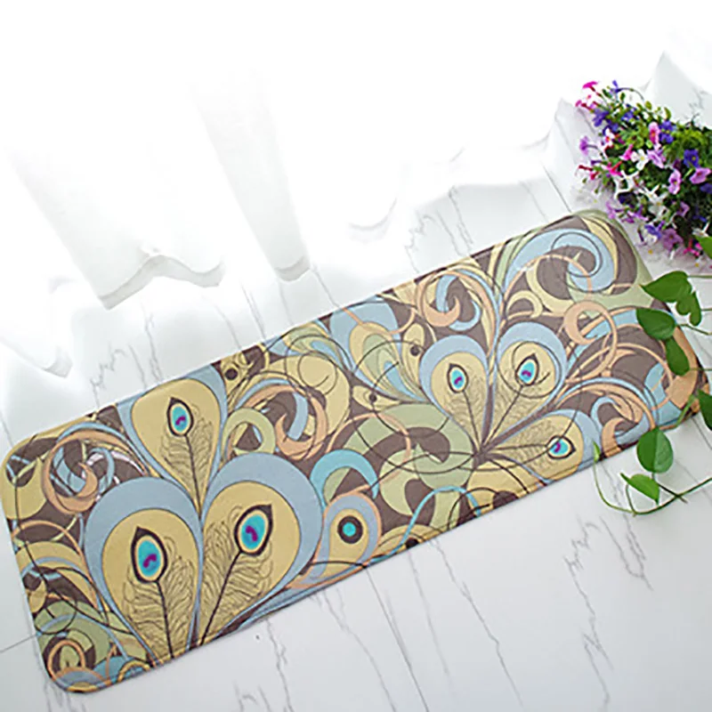 2016 Новый Винтажный коврик с павлином противоскользящий коралловый Коврик для