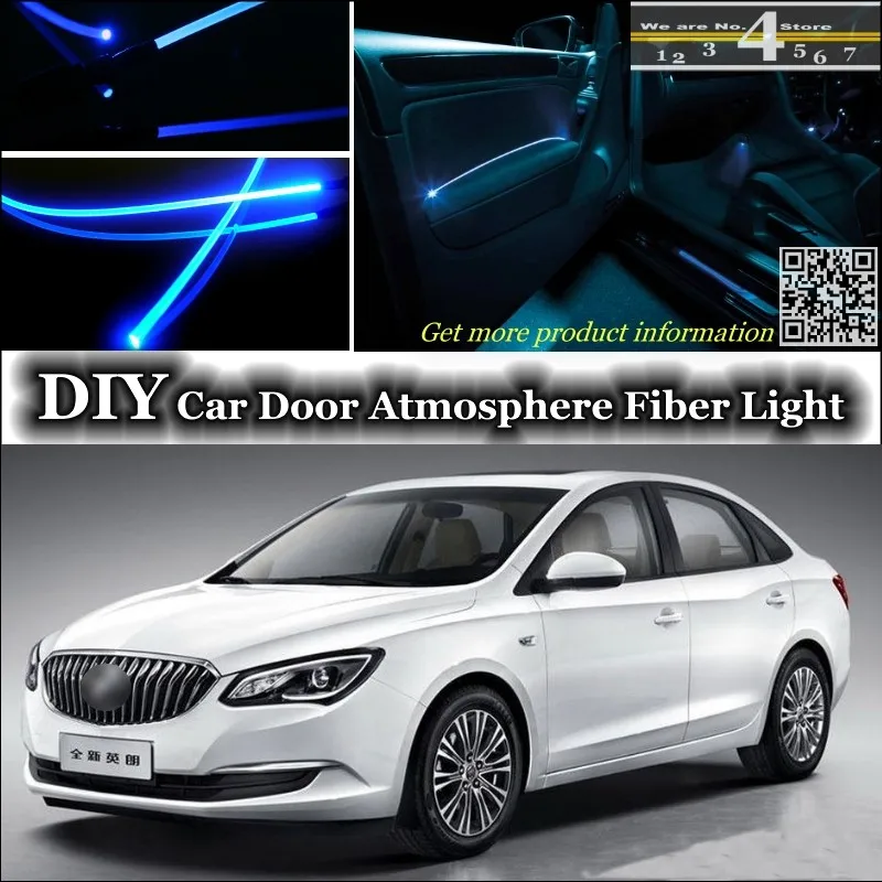 

Для BUICK для Excelle J200 внутренняя настройка окружающего освещения атмосфера освещение оптоволоконной ленты s внутренняя дверная панель Освещение установка