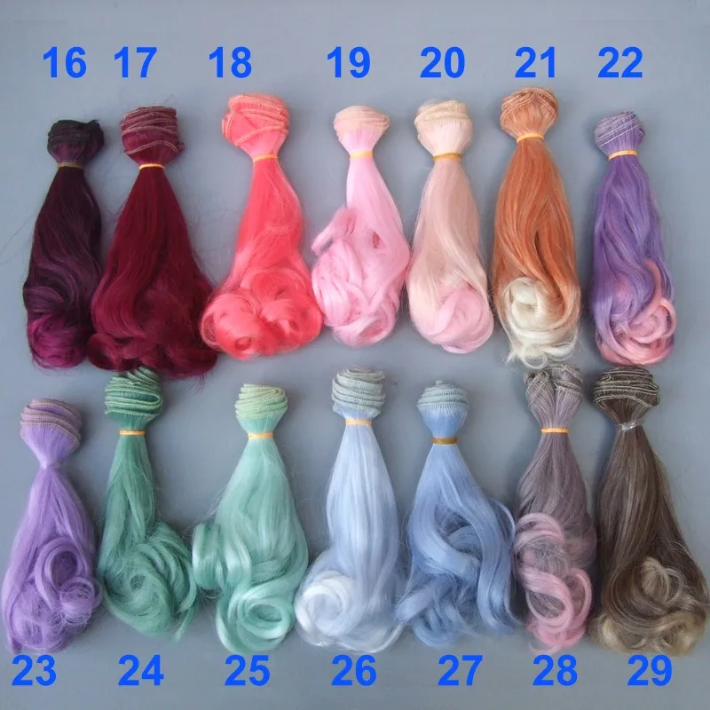 1 шт. 15 см refires курчавый BJD кукольные волосы для 1/3 1/4 OD OB AD BJD diy кукольные парики