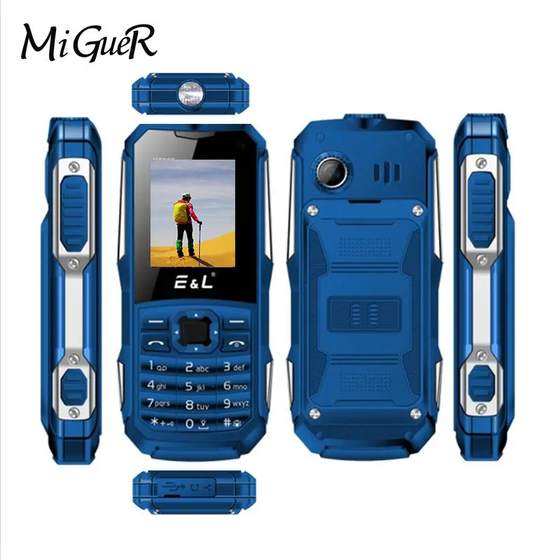 E & L EL K6900 IP68 водонепроницаемый ударопрочный мобильный телефон клавиатура большой