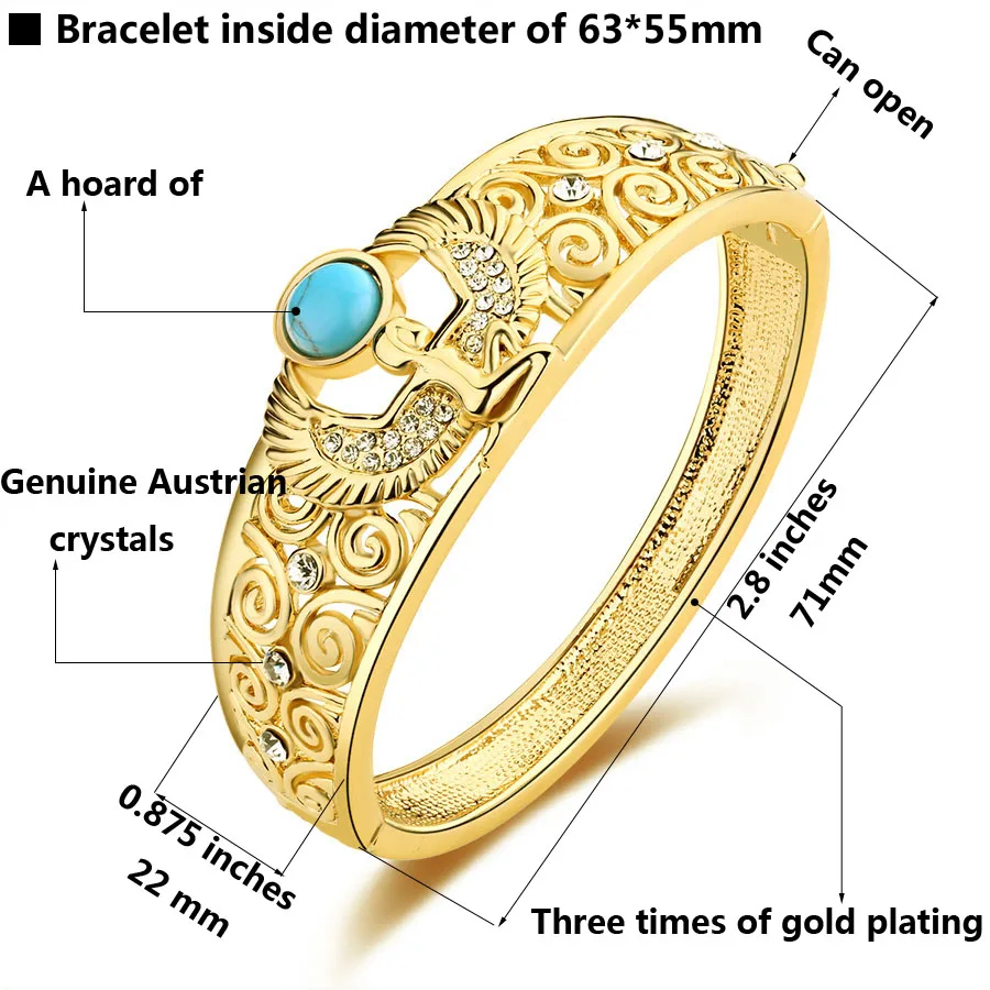 ERLUER ювелирные изделия золотого цвета браслет для женщин роскошные индийские