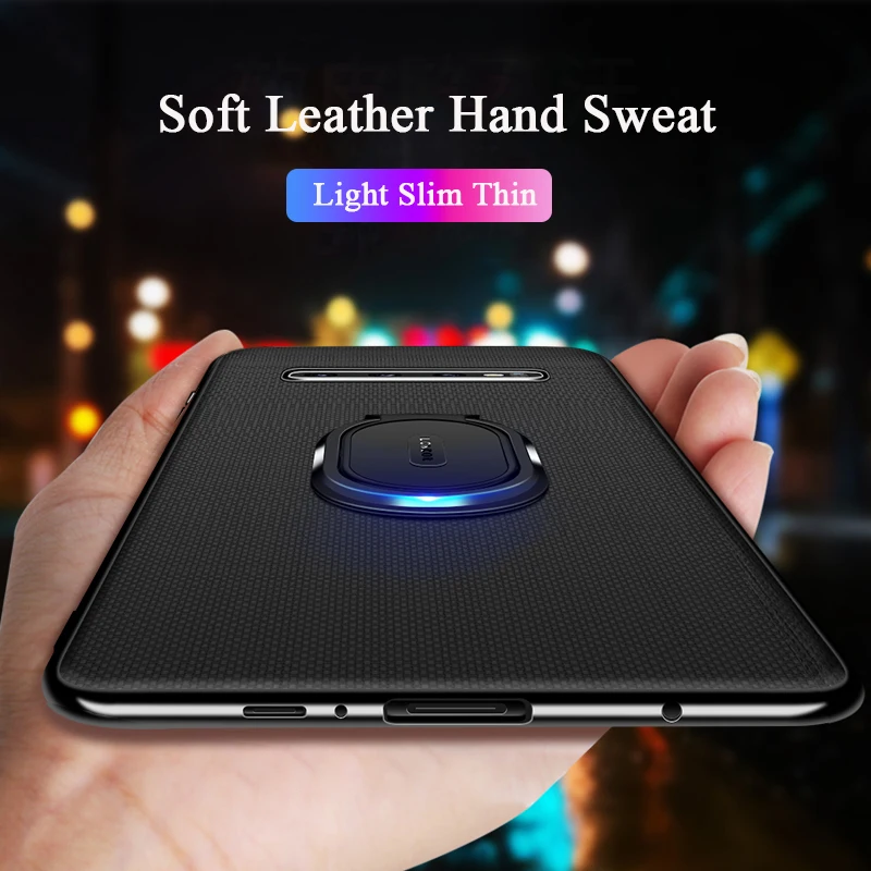 Роскошный чехол с текстурой ткани Etui Note10plus для Samsung Note 10 S10 Plus S10E магнитный