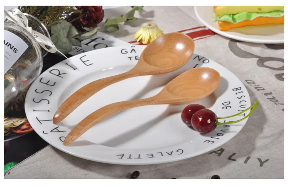 Деревянная ложка кофе Совок Инструменты для приготовления пищи Мед посуда суп