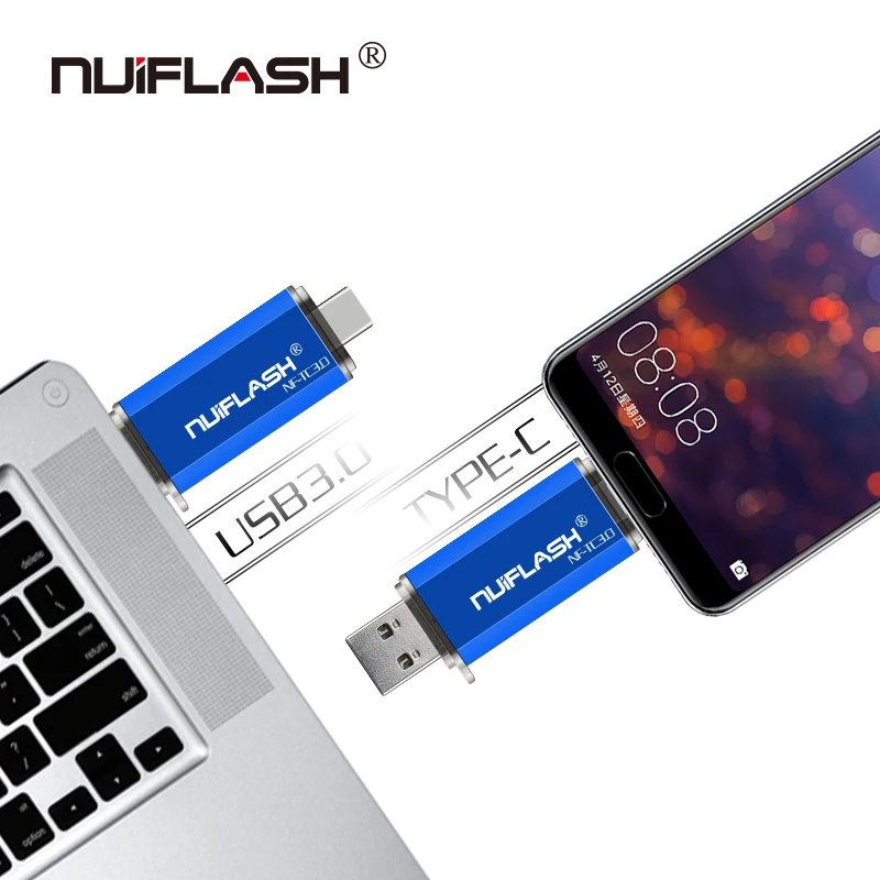 Флеш накопитель usb Type C OTG micro 3 0 объемом 128 ГБ 64 32 16 Флешка 2 в i с высокой передачей