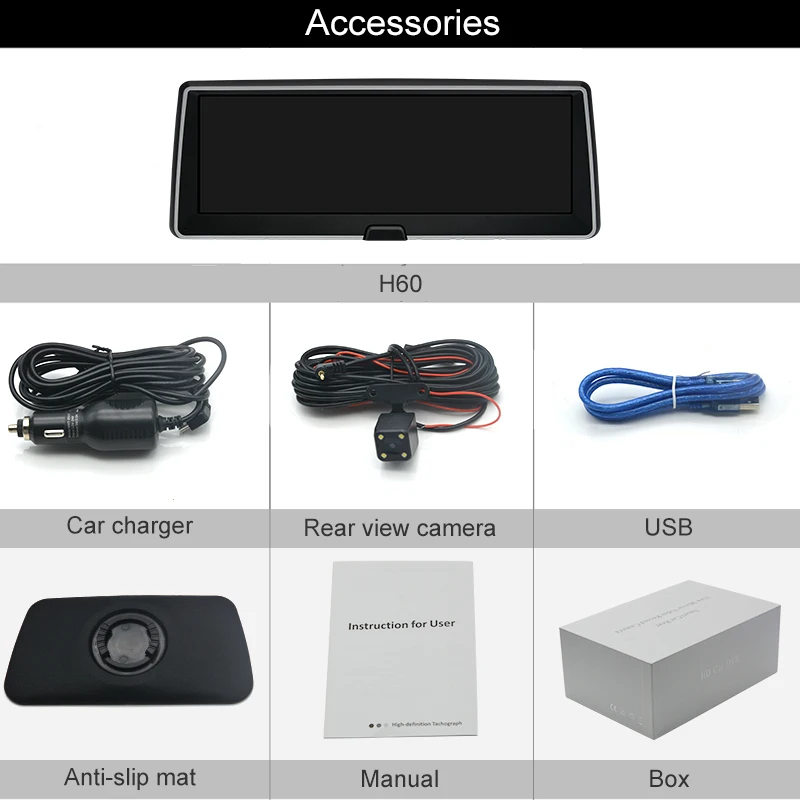 LDZDSEEDash Cam Автомобильный видеорегистратор с двумя объективами камера регистратор