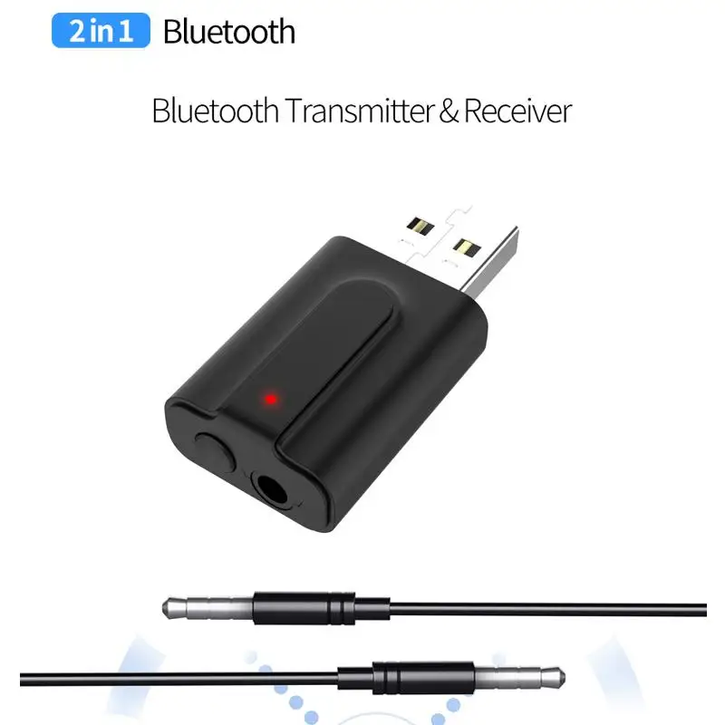 Беспроводной Bluetooth 5 0 передатчик приемник 3 мм AUX аудио адаптер для ТВ ПК динамик