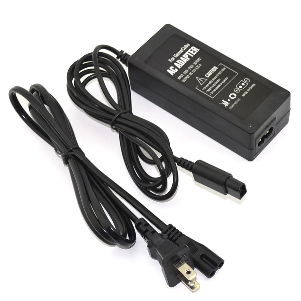 

50 pcs US/EU/UK/AU Plug AC power adapter supply with power cable For gamecube console for NGC