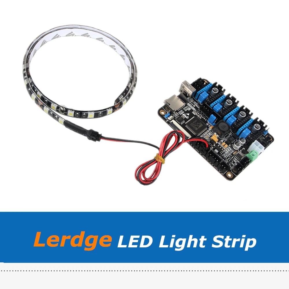 1 шт. 3D принтеры часть Lerdge X 12V 24V 60 см белый светильник Светодиодные ленты с кабелем