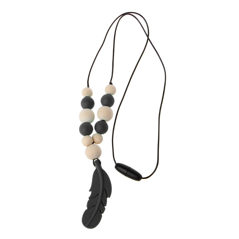 Детские Силиконовые перьевые ювелирные изделия для прорезывания зубов детские