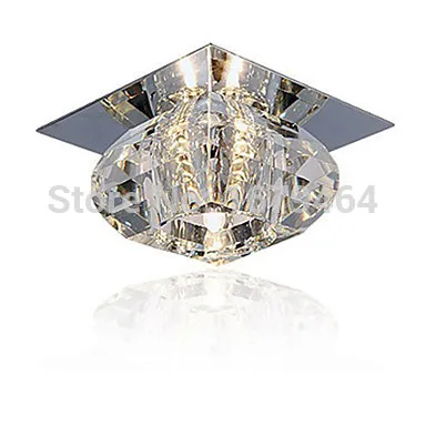 High quality LED Ceiling Light Luxury K9 Crystal Ceiling Lamp Dining Room Crystal Lamp corridor lamp G4 LED 3W